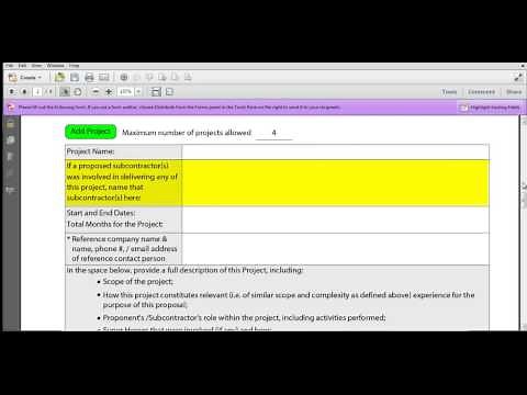 BC Government's Short-Form Request for Proposal - How to complete a proposal form (Appendix A)