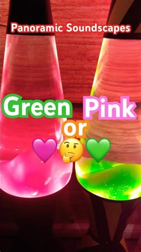 Green and Pink Lava Lamps