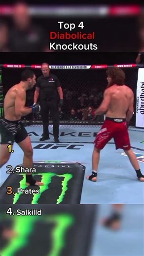 Top 4 Diabolical Knockouts🥊🧿 #ufc #mma #knockout