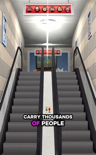 🔥 The Genius Engineering Behind Escalators Will Blow Your Mind!🤯🤯#shorts #viralshorts