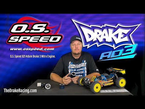O.S. Speed B21 Adam Drake 3 nitro engine.