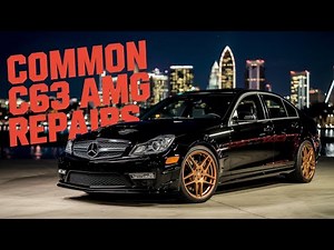 C63 AMG Repair: Bad O2 Sensor, Valve Cover Gaskets, & Oil Filter Housing Fixed!