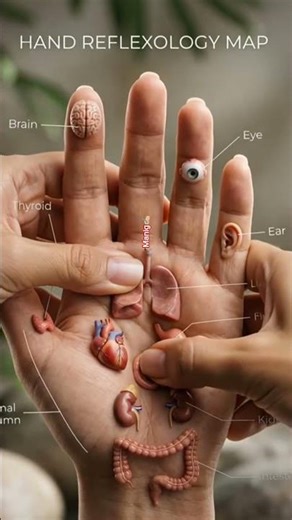 How hand reflexology maps work #HandReflexology #HandMap #ReflexologyChart #HandReflexologyMap