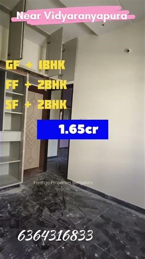 Residential House for Sale Near Vidyaranyapura Bengaluru #shorts