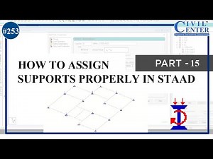 STAAD. Pro V8i: 15. How to Assign Supports Properly in STAAD. Pro