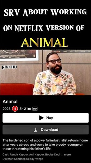 What Is Hidden in the Netflix Version of Animal? 👀