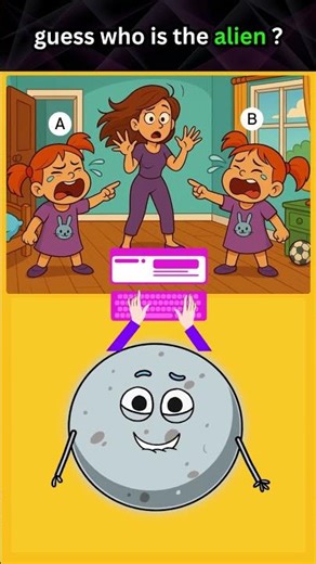 Who’s the Alien in Disguise? 👽 Spot the Clue! #Shorts #riddles #brainteasers