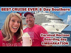 Carnival Horizon EMBARKATION | 8 Day Southern Caribbean BEST CRUISE EVER Life With Favor Vlog 1