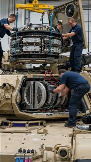 Installing the critical #militaryassembly #turret #heavyfabrication #shorts #secret #behindthescenes