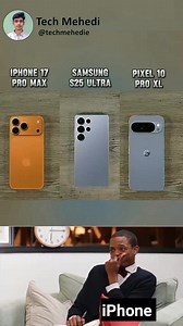 672K views · 4.4K reactions | iPhone 17 pro max vs Samsung s25 ultra vs Google pixel 10 pro xl battery test 勞 #techmehedi #samsung #reels #iphone #googlepixel #fblifestyle | Tech Mehedi | Facebook