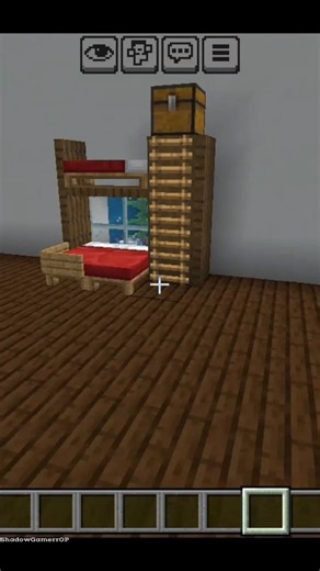Bed in 1 😱 Minecraft Bunk Bed Trick!”