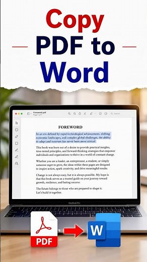 How to Copy PDF to Word on Laptop | without Losing Formatting