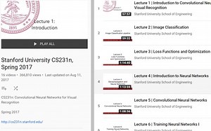 斯坦福 Stanford CS231n: 视觉识别的卷积网络