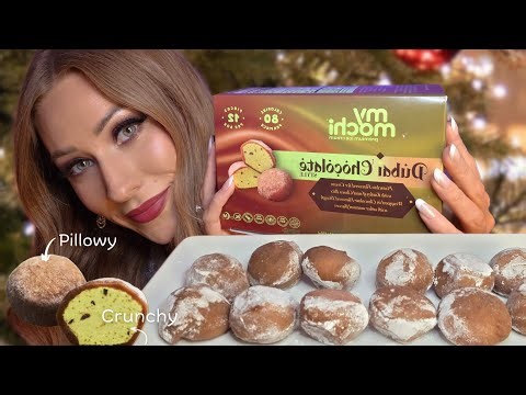 ASMR | Dubai Chocolate Icecream Mochi 🍦🍫 Up-Close Mouth Sounds | Twelve Days Of Mukbang 🎄