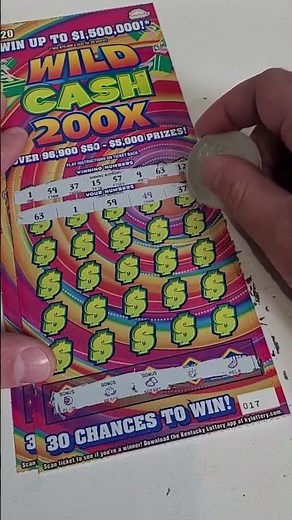 New Wild Cash 200X Lottery Ticket Scratch Off #lottery