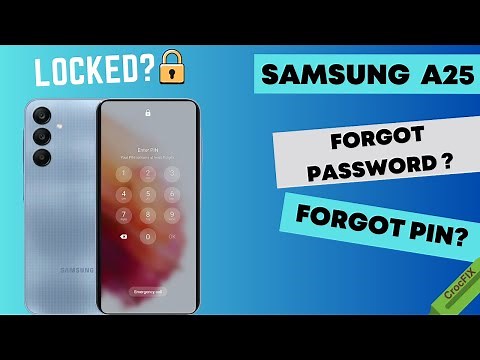 Forgot PIN or PASSWORD on SAMSUNG A25 ? Unlock tutorial by CrocFIX