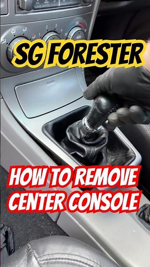 How to remove center console || SG Forester