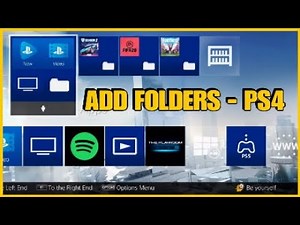 How to add Folders on PS4 and organise games and apps (Quick and Easy)