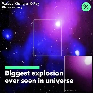 15 reactions | LOOK: This is the biggest explosion seen in the universe. A black hole caused an eruption that could fit 15 Milky Way galaxies in its crater. | Bloomberg Originals | Facebook