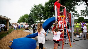 Watch as KaBoom! goes from empty lot to full playground in 5 hours