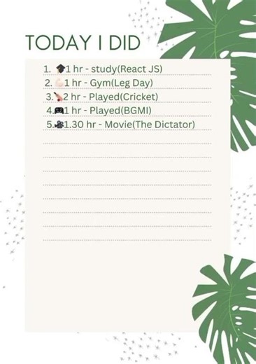 🌿 Productive Day Routine | Study, Gym, Sports & Fun | Daily Progress Tracker 🌿