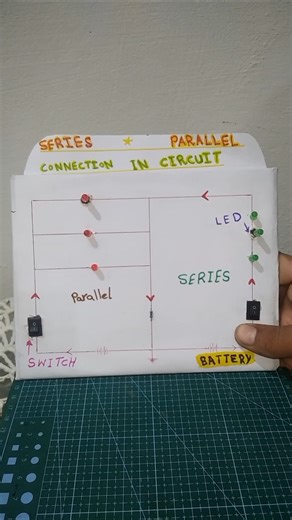 Series vs Parallel Circuit ⚡ LED Working Model #Shorts #Physics #DIY