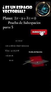 parte 5: subespacio vectorial 🙋‍♂️✨️