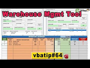 excel warehouse management system - vbatip#64 | free inventory tool