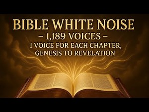 Bible White Noise | 1,189 Voices Reading Entire Bible at Once | Black Screen (10 Hours Sleep)