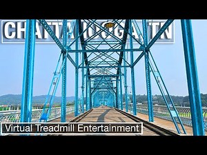 Downtown Chattanooga, TN Walking Tour - Virtual 4k City Walks and Treadmill Tour