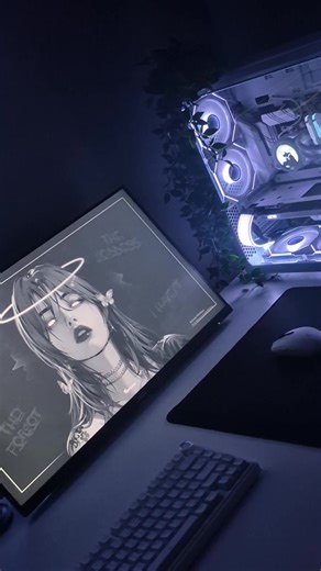 Holy shakey hands🙏💔#tech #white #setup #night #clean