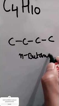 ISOMERS OF BUTANE C4H10 class 10th # chemistry #organic #class10#jee