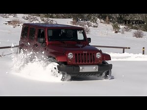 2013 Jeep Wrangler Snow Drive Freedom Top Review: Jeep Week Video #7