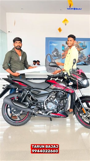 Tarun Bajaj on Instagram: "Congratulation Mr Kumar🎉❤️ Welcome to Tarun Bajaj Family...😊 Life is a journey and I hope that your New Bajaj Bike Pulsar 150 Series would add more thrilling experience to your life. Wish you good luck with your new ride ..😊🏍️ Tarun Bajaj Most Google Rated Bajaj Showroom Krishnagiri @mypulsarofficial @bajaj_auto_ltd 📍Visit Us At: TARUN BAJAJ 📌Branch 1 - SIDCO Tansi Branch - KRISHNAGIRI 📌 Branch 2 - Salem Bypass Branch 📌 Branch 3 - Bargur 📞 Call Now: 9944022660
