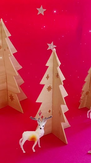 Craft Your Own DIY Balsa Wood Christmas Trees!
