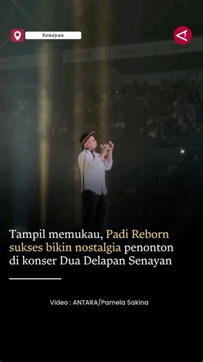 ANTARA News on Instagram: "Grup band Padi Reborn sukses menghibur dan bikin noslatgia ribuan penonton dalam konser bertajuk Dua Delapan yang digelar di Tennis Indoor Senayan, Jakarta, Sabtu (31/1) malam. Konser ini digelar untuk merayakan 28 tahun perjalanan karier sekaligus menyambut peluncuran album terbarunya berjudul Dua Delapan. Padi Reborn membuka penampilan dengan lagu “Prolog” dan membawakan sejumlah tembang ikonis seperti “Bayangkanlah”, “Menanti Sebuah Jawaban”, dan “Sang Penghibur” ya