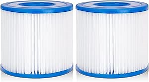2-Pack Type D Pool Filter Replacement for Summer Waves 600 GPH Filter Pump for Above Ground Pools, Replace Type D