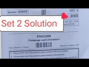 english set 2 answer key class 10 / english paper solution 2025 / board exam 2025 / 15/02/2025
