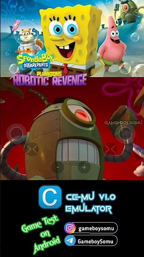SpongeBob Squarepants: Plankton’s Robotic Revenge Cemu v1.0 Emu On Game Test #cemu #gametesting