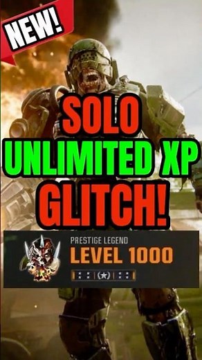 *DO ASAP!* SOLO UNLIMITED XP GLITCH BO6! (EASY LEVEL 1000 GLITCH LIBERTY FALLS) BO6 ZOMBIES GLITCH