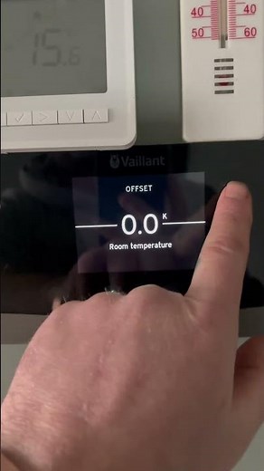 SensoCOMFORT - Temperature Offset #heatpumps #vaillant #sensocomfort