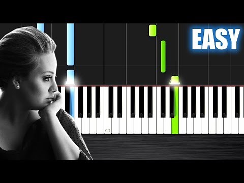 Adele - Someone Like You - EASY Piano Tutorial by PlutaX - Synthesia