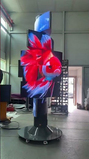 Rotating LED Display-6 Layers 4 Faces Transformable