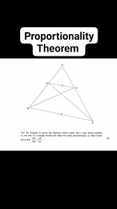 1.1K views · 17 reactions | Proportionality Theorem NB//. If the construction is not shown in the diagram or in words, no marks are given | High school mathematics | Facebook