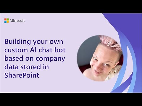 Building your own custom AI chat bot based on company data stored in SharePoint
