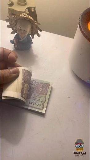 Rare Old Indian ₹1 Rupee Note Bundle | Little Blue 1 Rupee Note | #Shorts #trend