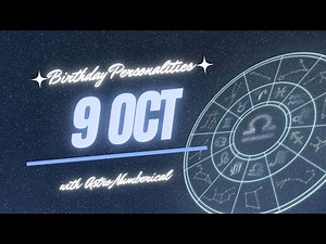 9 October Zodiac Horoscope: Birthday Personality & Traits Revealed