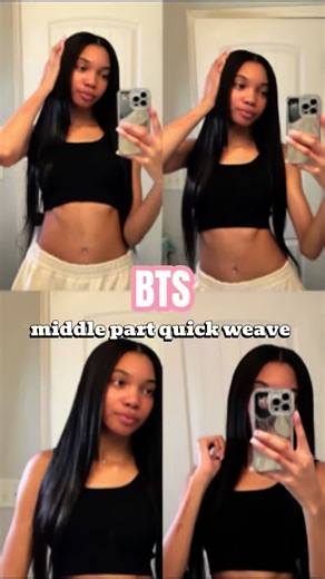 Creative Middle Part Quick Weave Tutorial