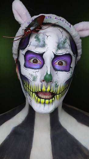 Beetlejuice Halloween Makeup Tutorial