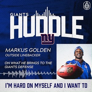 5.7K views · 121 reactions | Markus Golden joins the latest episode of the Giants Huddle podcast, and it's a can't miss episode!  Listen now at Giants.com/podcasts, Apple Podcasts, TuneIn, Stitcher, Spotify, and Google Play. | New York Giants | Facebook